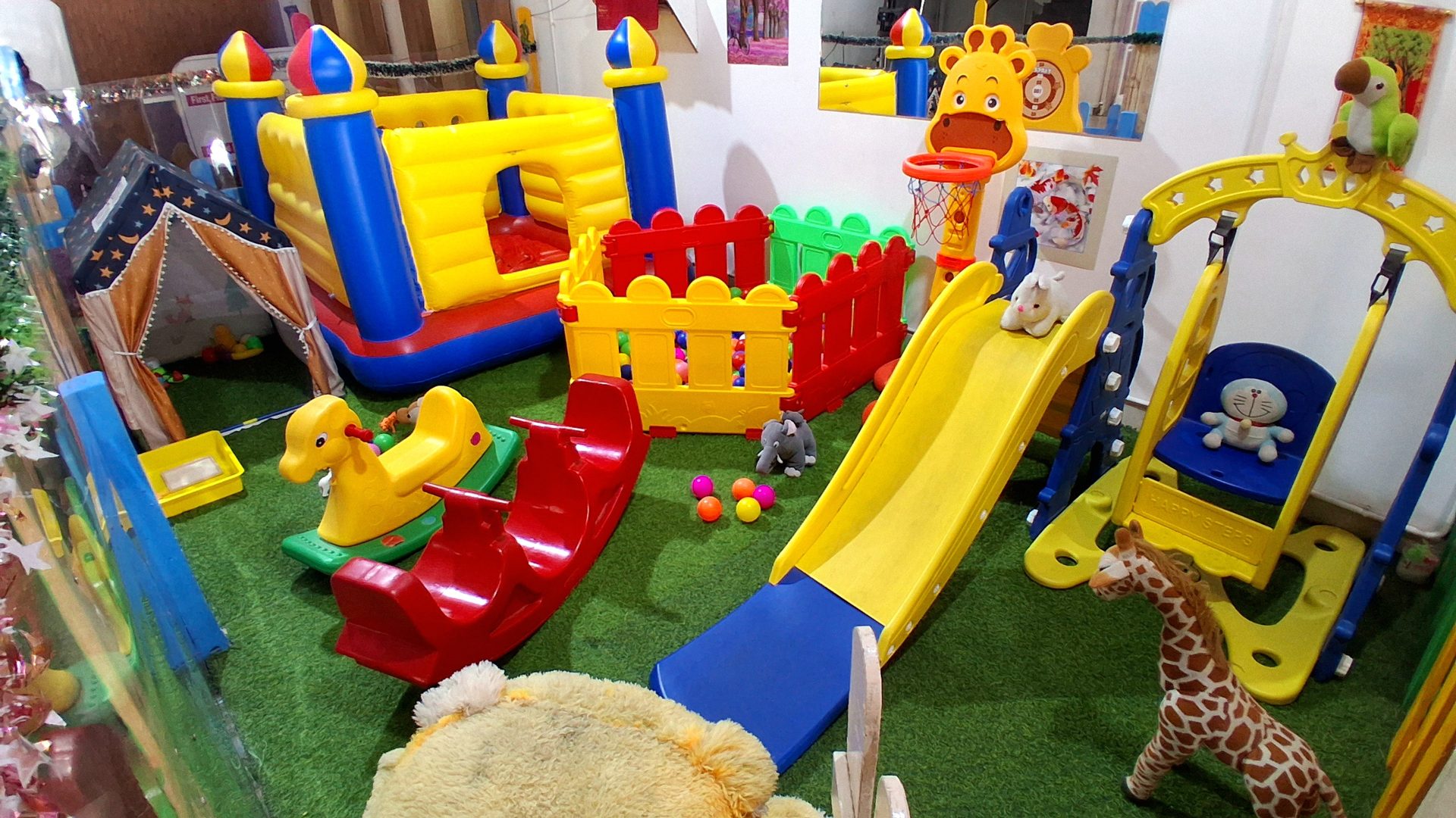 Kids playing at Sarojani Funland